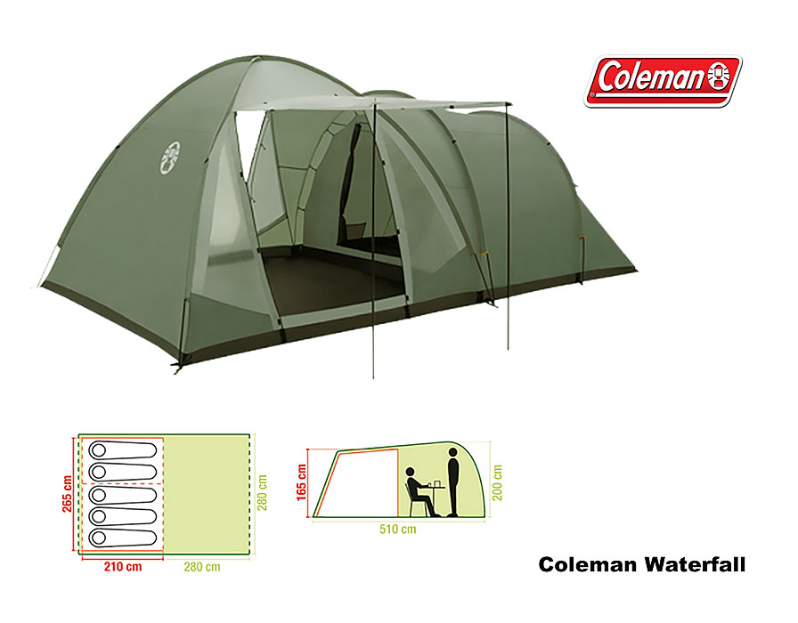 Coleman Zelt 5 P. Waterfall 5 Deluxe    A