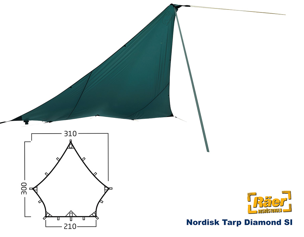 Nordisk Tarp Voss SI Diammond, green    A