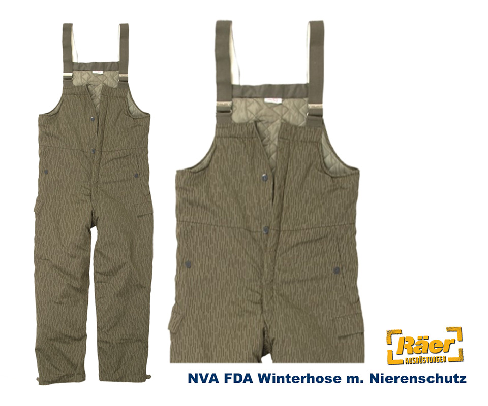 NVA FDA Tarnhose, Winter, Nierenschutz    A