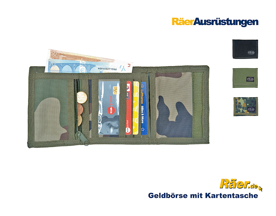 Geldbörse mit Kreditkartenfächer    A