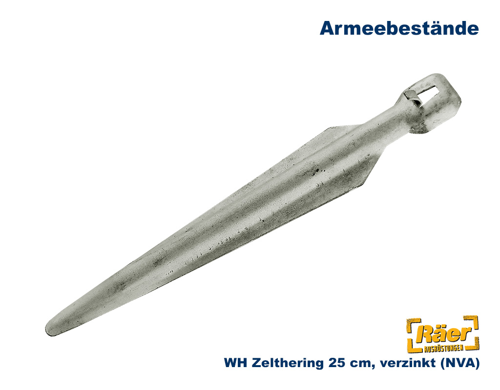 NVA Zelthering 25 cm, Stahl verzinkt    A/B