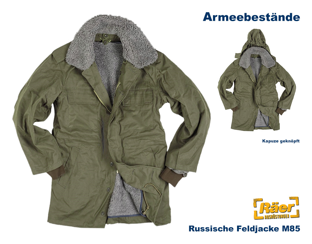 Tschechische Feldjacke M85 m. Webpelz + W-Kragen B