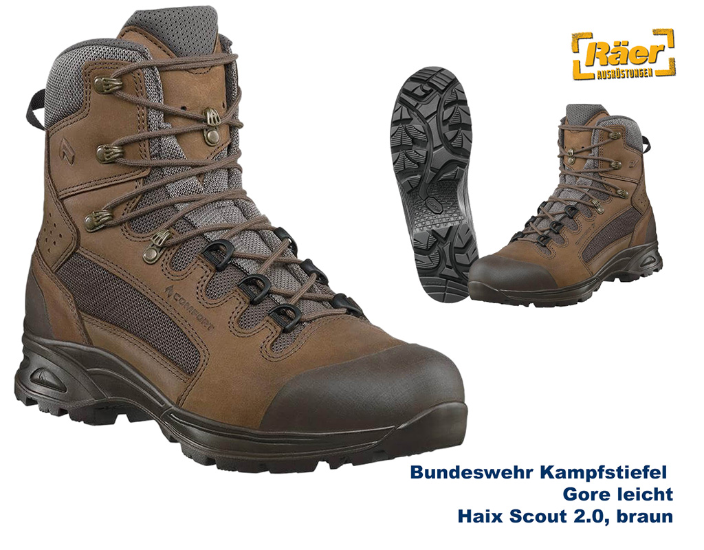 BW Kampfstiefel leicht, Gore, Haix Scout 2.0 br. B