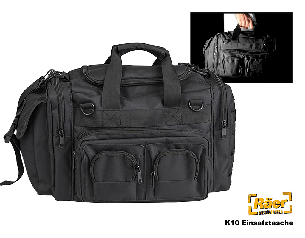 K-10 Einsatztasche, schwarz    A