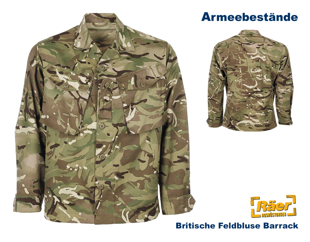 Britische Feldbluse Barrack, MTP-tarn    A/B