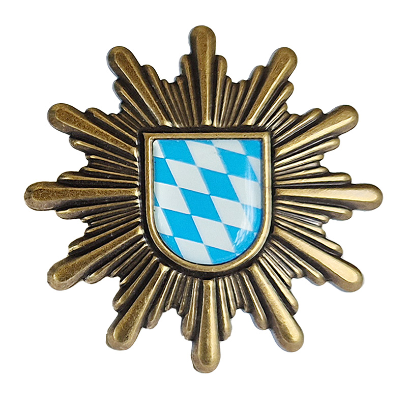Polizei Mützenstern, Metall 52 mm    A/B