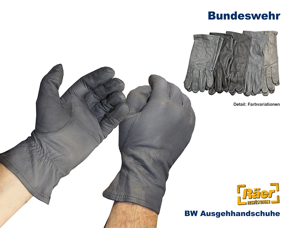 BW Ausgeh-Lederhandschuhe ungefüttert    B