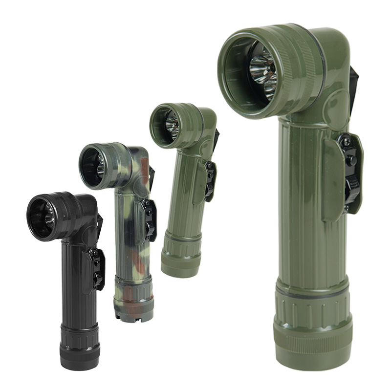 US Winkeltaschenlampe groß, LED extra hell... A