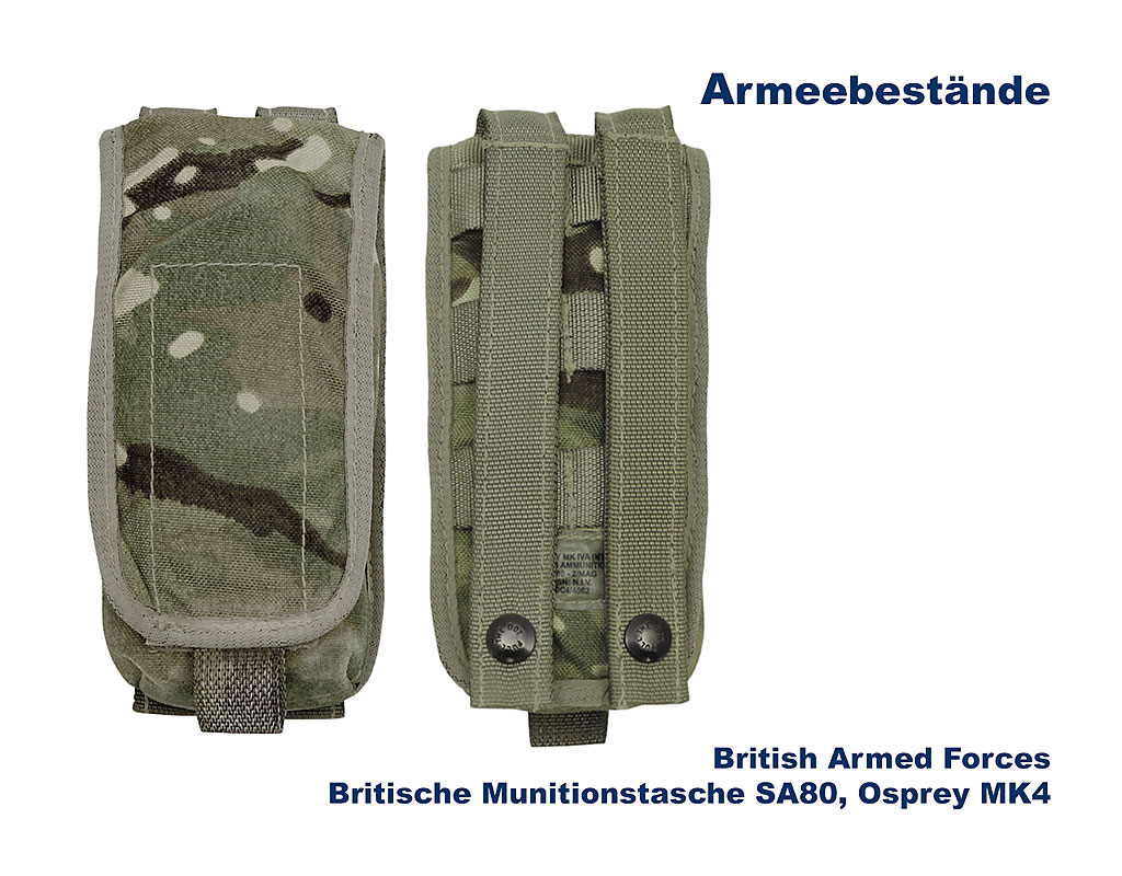 Britische SA80 Magazintasche f. 2 Magazine   B