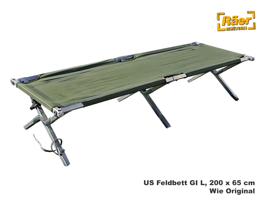 US Feldbett GI 198 x 69 x 43 cm, wie Original    A