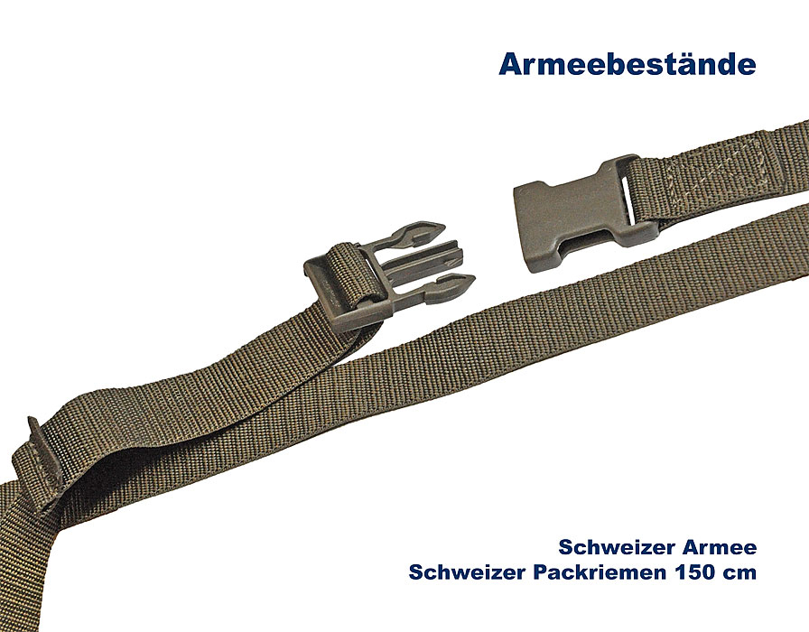 Schweizer Nylonpackriemen 25 mm-150 cm   A