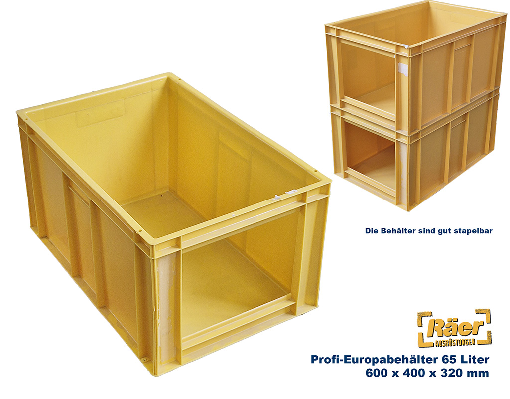 Euro Box 64 L, 3 geschlosse Seiten, 60x40x32    B