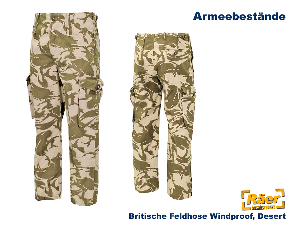 Britische Feldhose, Windproof, desert.. A/B