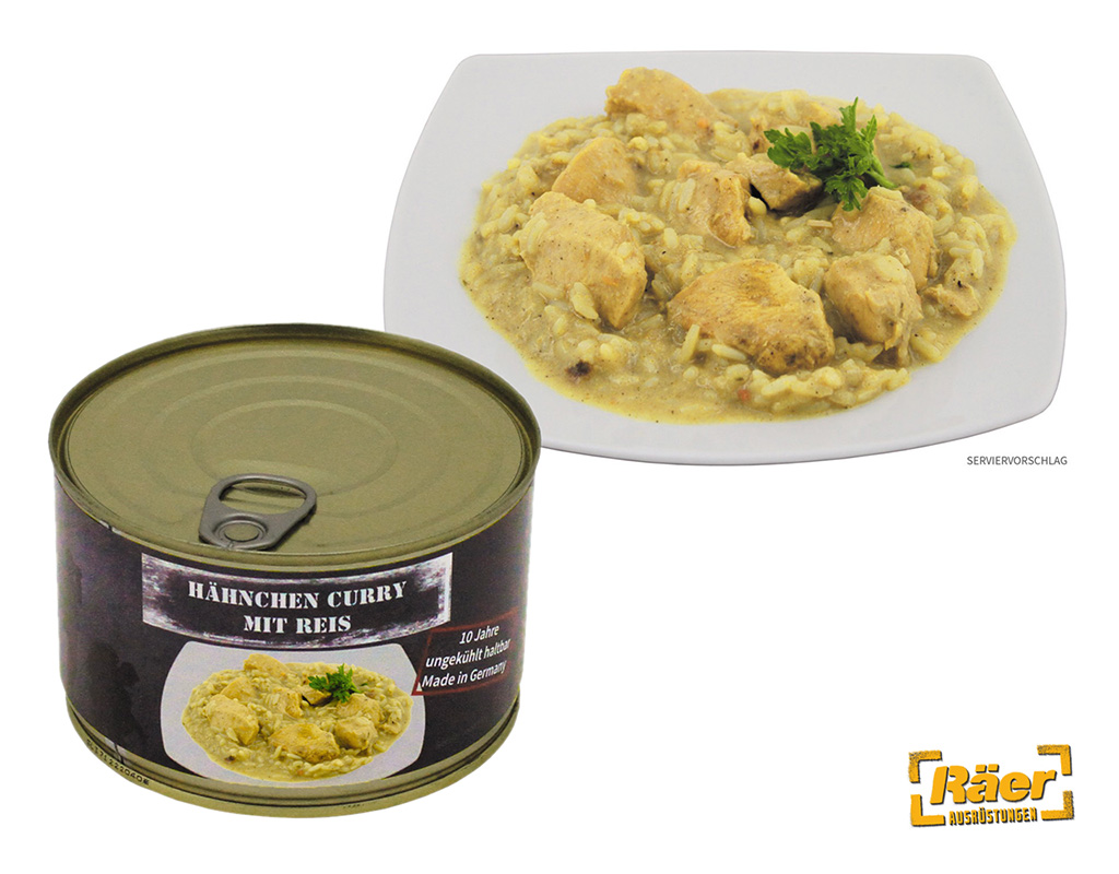 MFH Vollkonserve Hähnchen Curry m, Reis    A