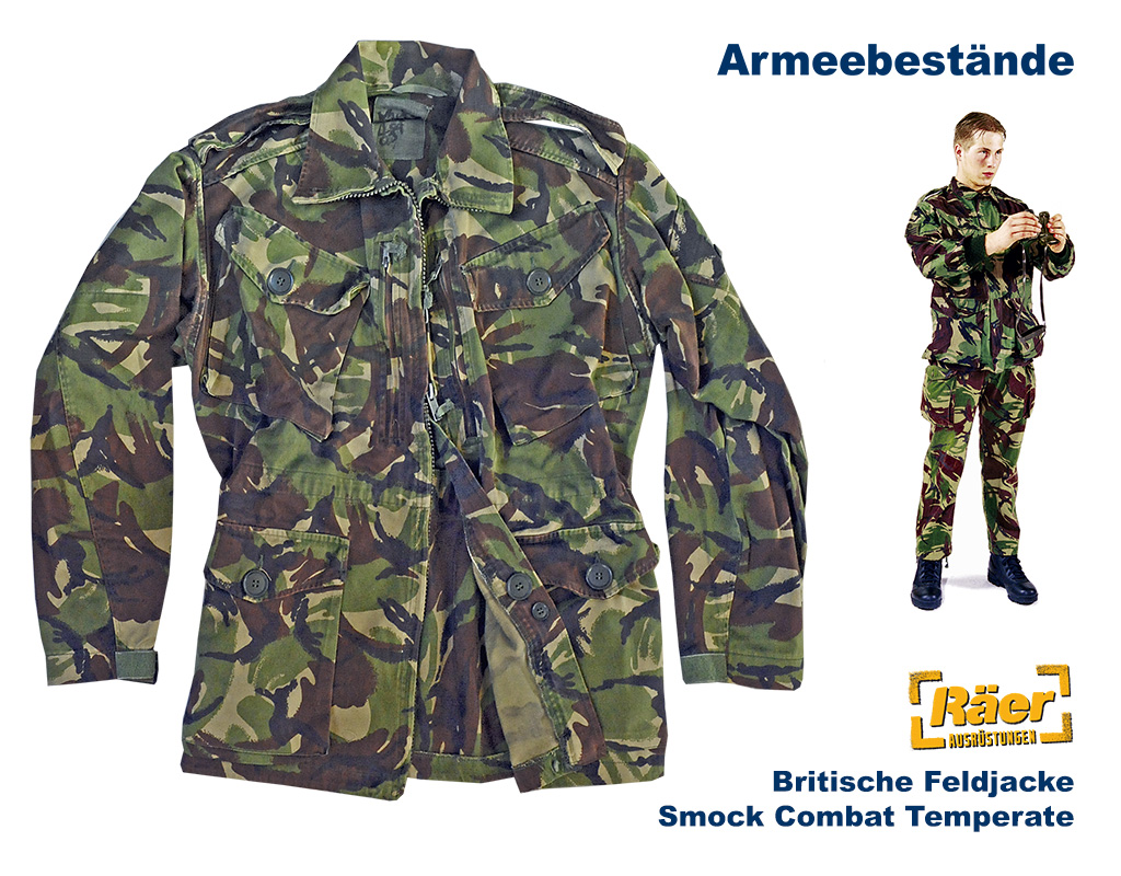 Britische Feldjacke Smock Combat Temperate    B