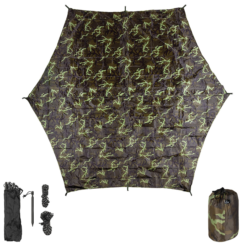 Hexagon Tarp, Plane 340x310cm    A