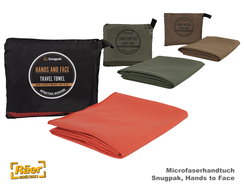 Snugpak Microfaserhandtuch Hands to Face, 80x62  A