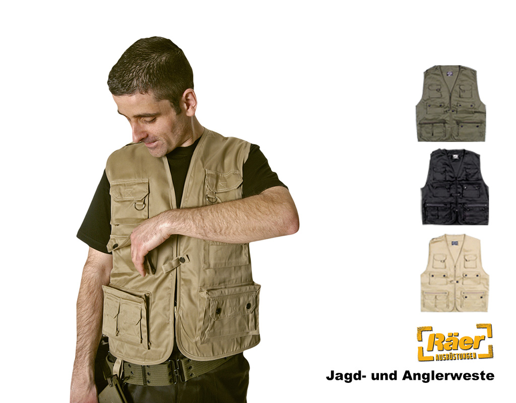 Jagd- und Anglerweste T/C, Mil-Tec     A