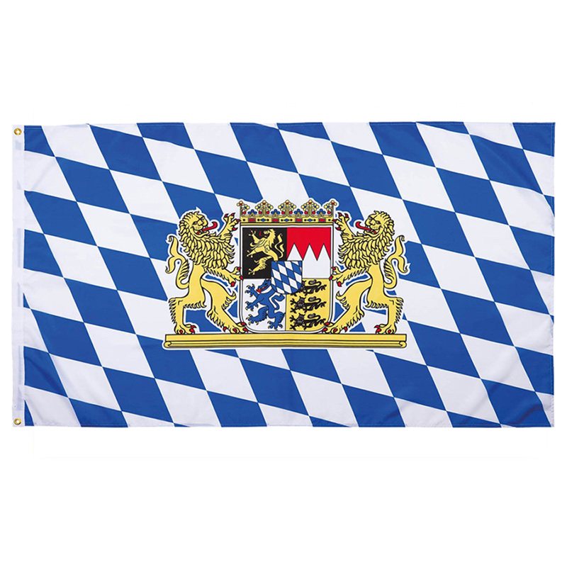 Bayern Freistaat Staatswappen Flagge 60x90 cm, Deutsche Bundesländer, Flaggen  60 x 90 cm, Flaggengrößen