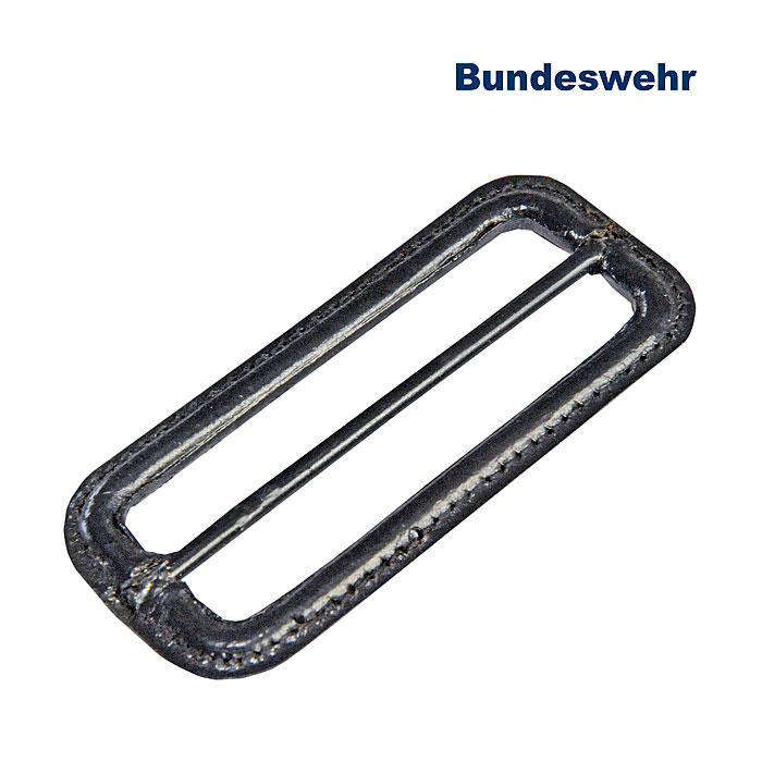 BW Gürtelschnalle, Leder bezogen    A/B