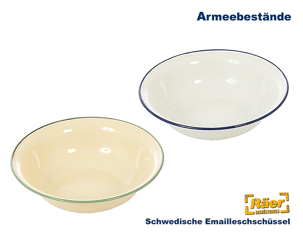 Schwedische Emaille Schüssel 28 cm    A/B