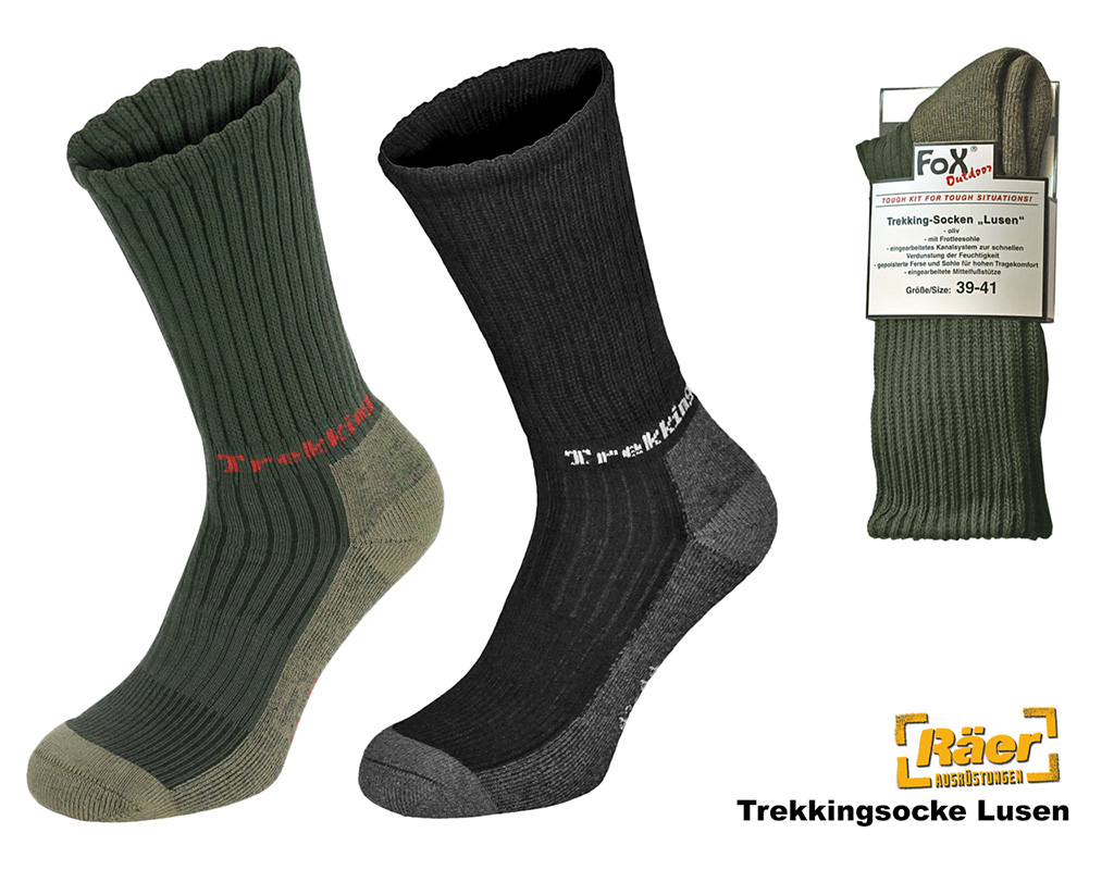 Fox Trekkingsocken Lusen, Frotteesohle    A