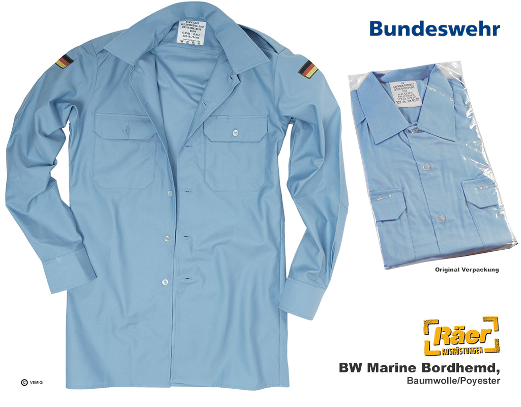 BW Marine Bordhemd, 50/50 Polyester/Cotton    A/B