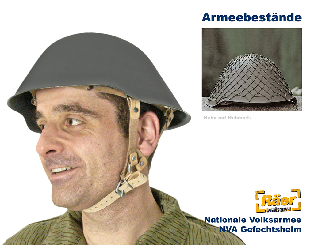 NVA Stahlhelm mit Helmnetz    B