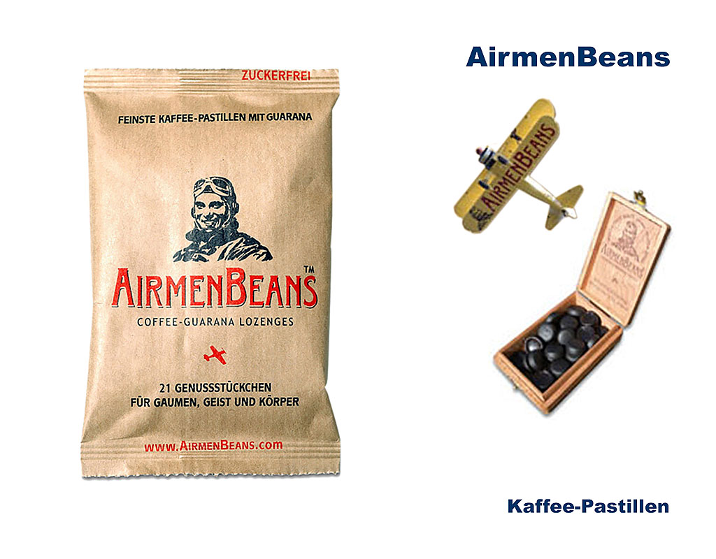 AirmenBeans Kaffee-Guarana Pastillen    A