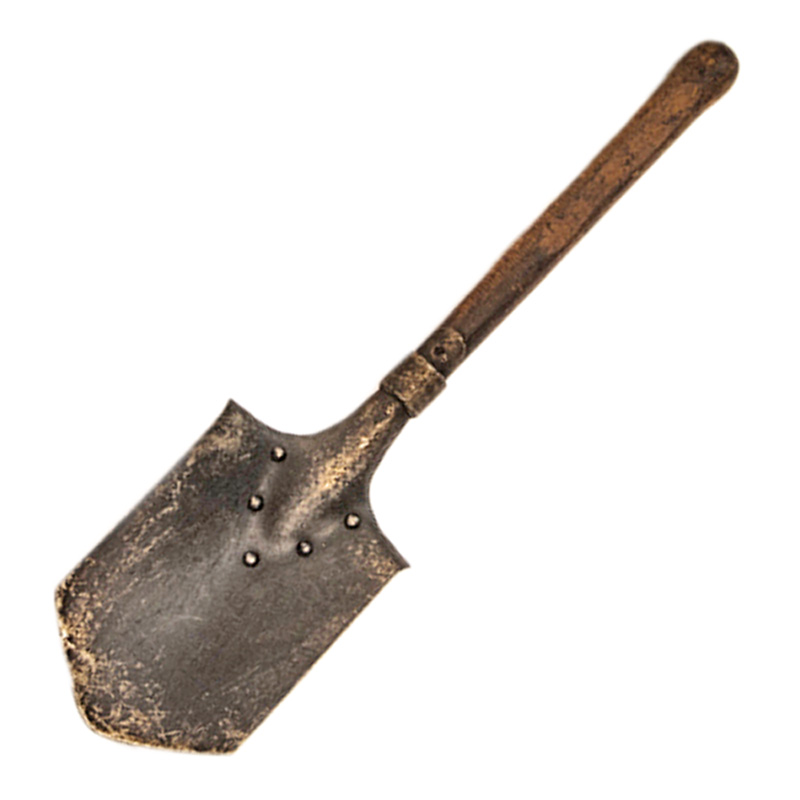 Ungarischer Feldspaten, Holzstiel    B