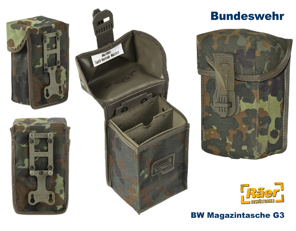 BW Magazintasche G3, flecktarn    A/B