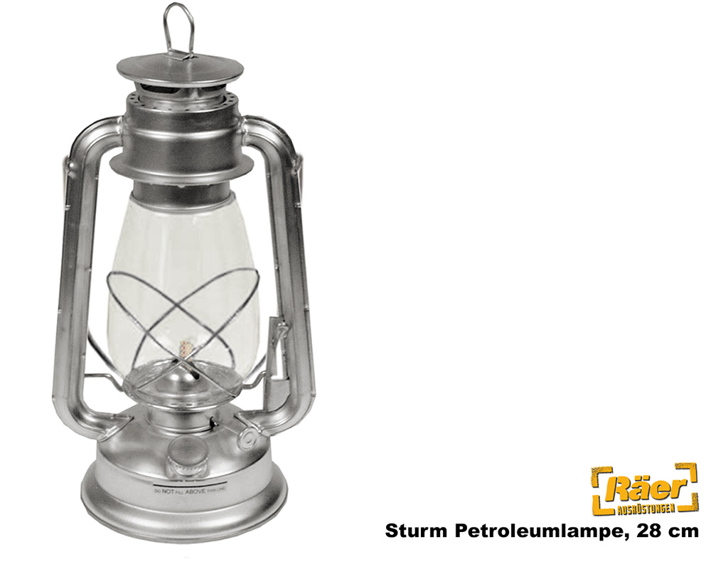 Sturm-Petroleumlampe, 28 cm    A