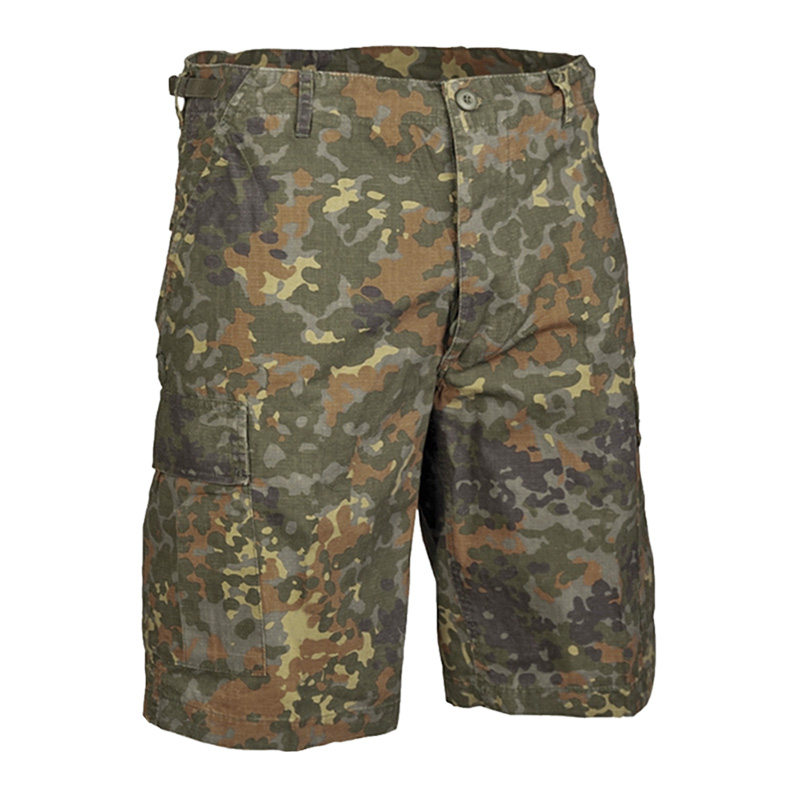 US Bermuda Shorts Ripstop washed, flecktarn    A