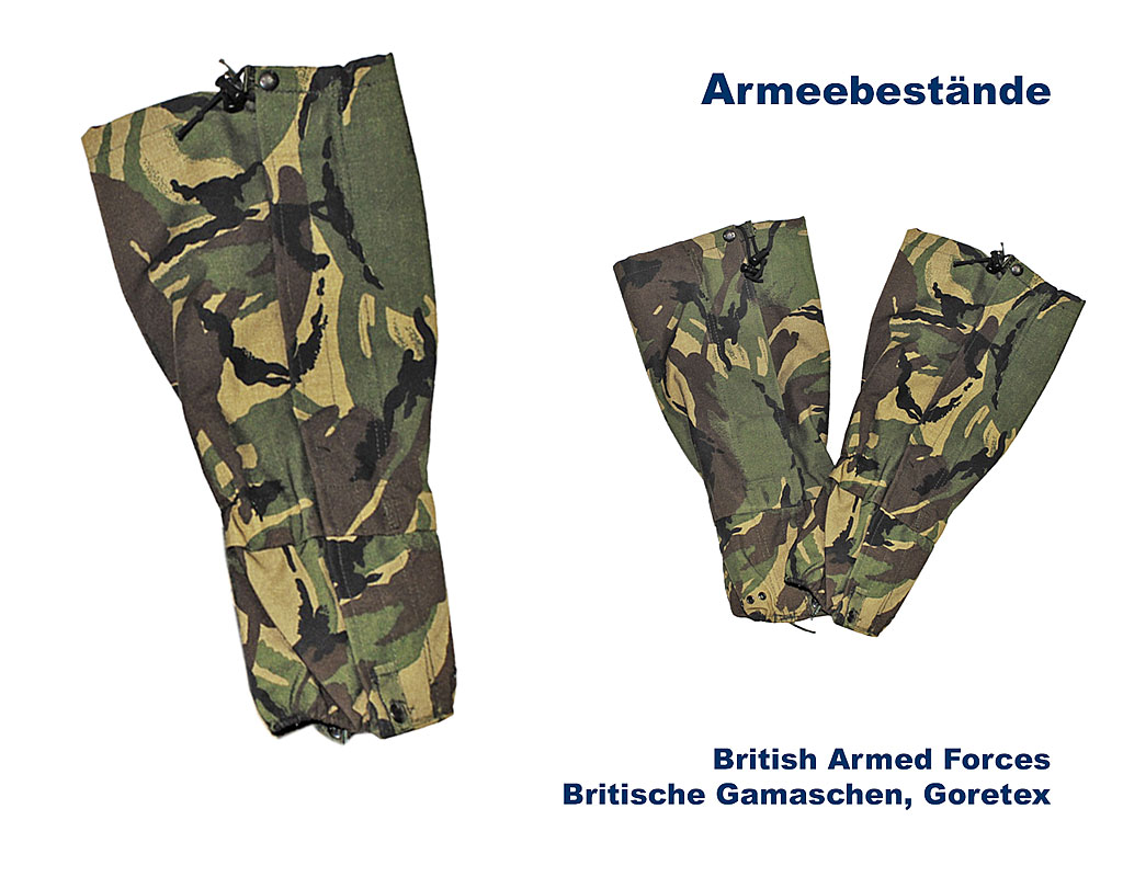 Britische Gamaschen Goretex    B