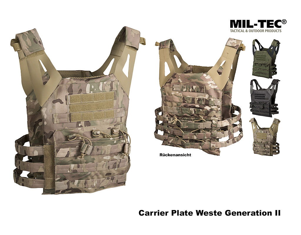 Plate Carrier Weste Gen.II, Mil-Tec    A