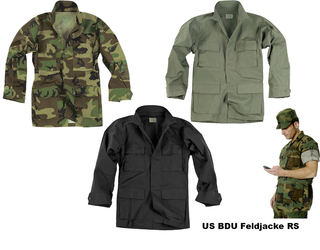 US BDU Feldjacke Cotton R/S    A