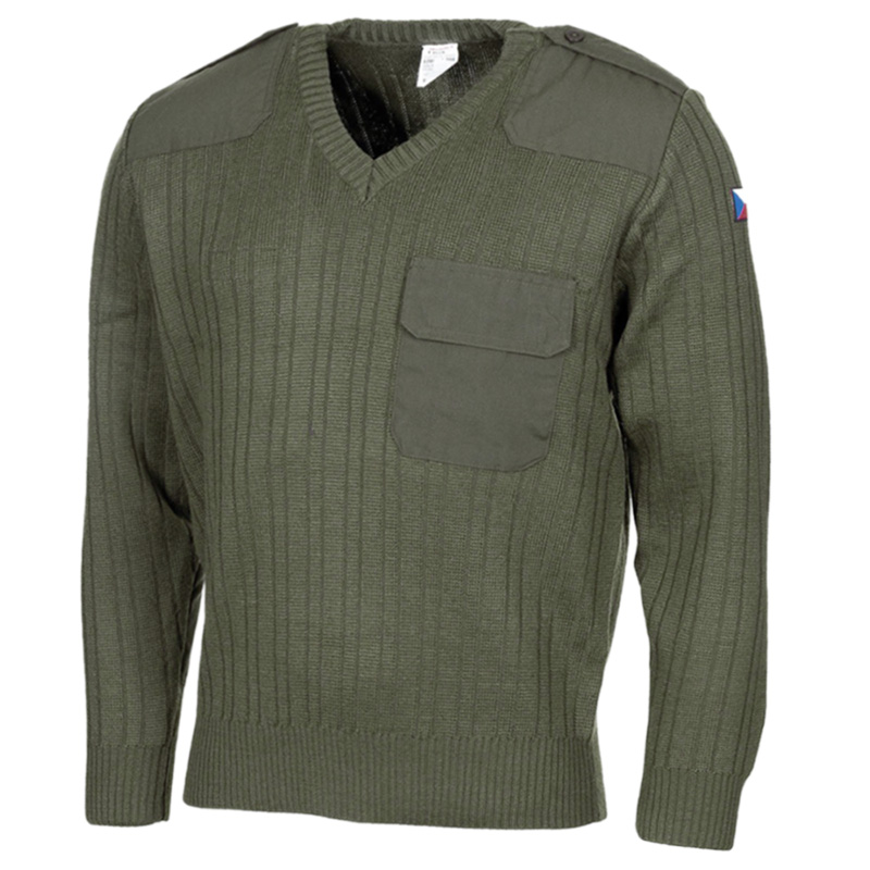 Tschechischer Wollpullover M97, oliv... A/B