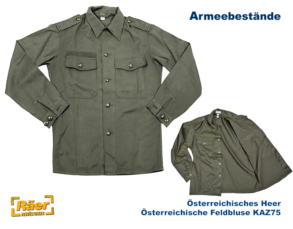 Österreichische Feldbluse KAZ75    A/B