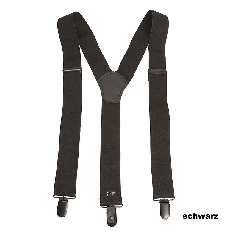 Mil-Tec Hosenträger, 35 mm, 3 Clips    A