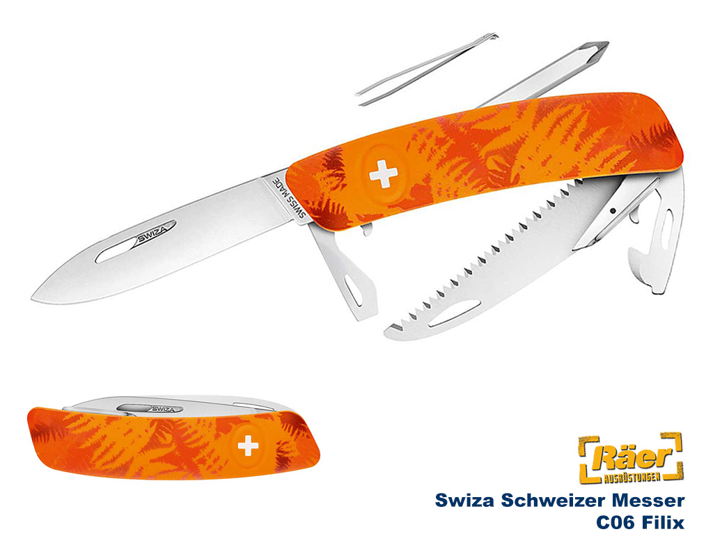 Swiza Schweizer Messer C06 Filix Säge orange    A