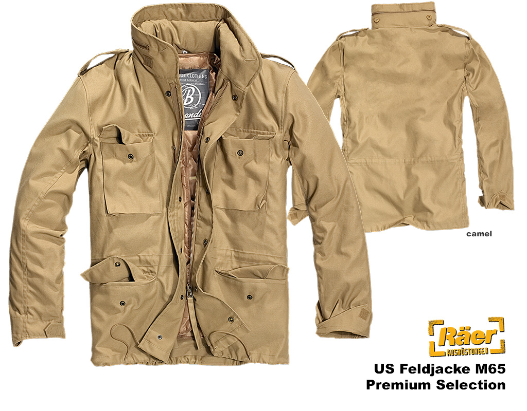 US Feldjacke M65, Premium Select, camel A