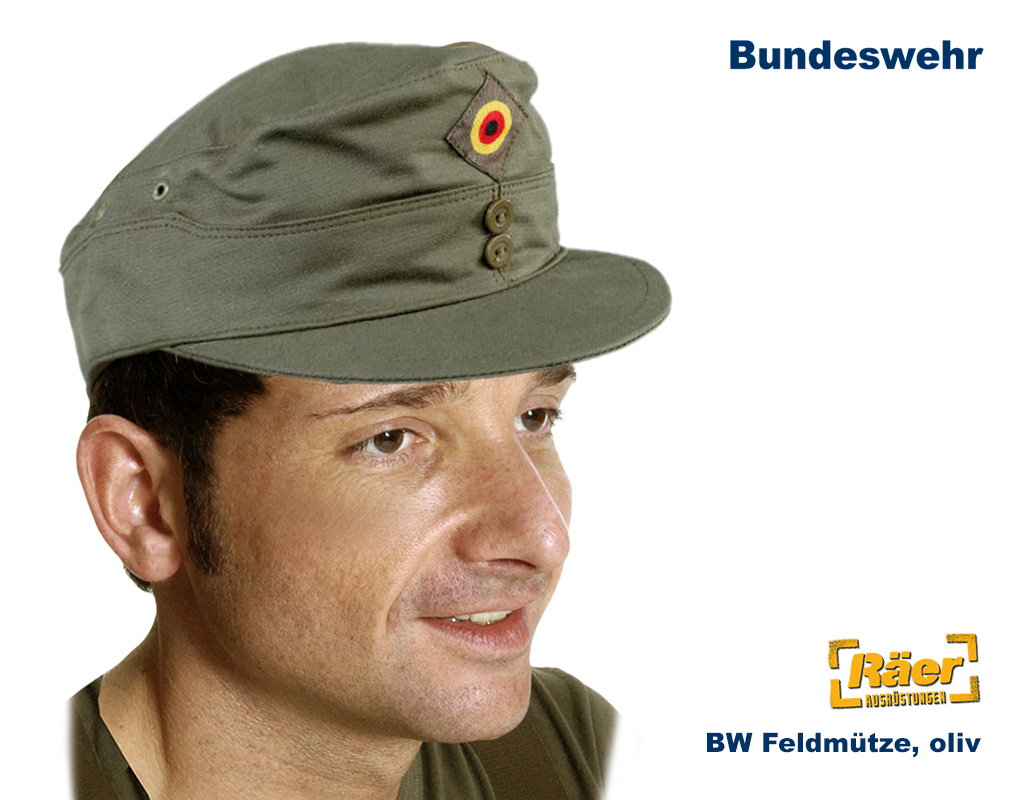 BW Feldmütze Gebirgsjäger, Original TLl, oliv    A