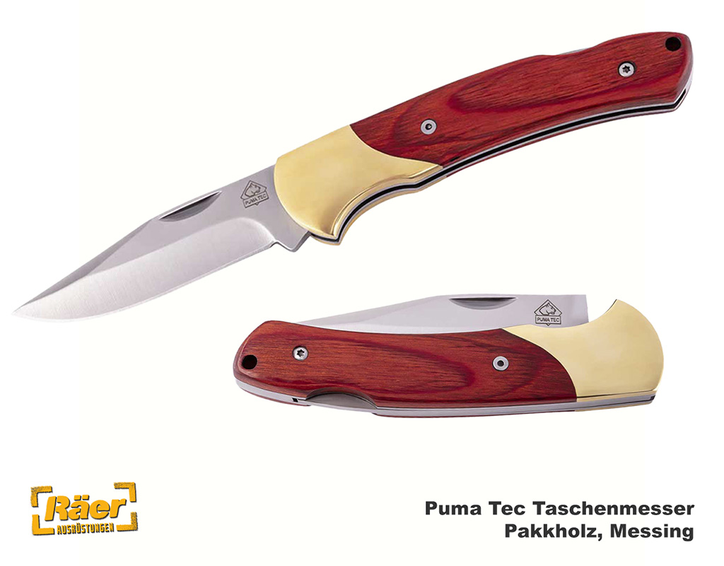 Puma Tec Taschenmesser Pakkaholz    A