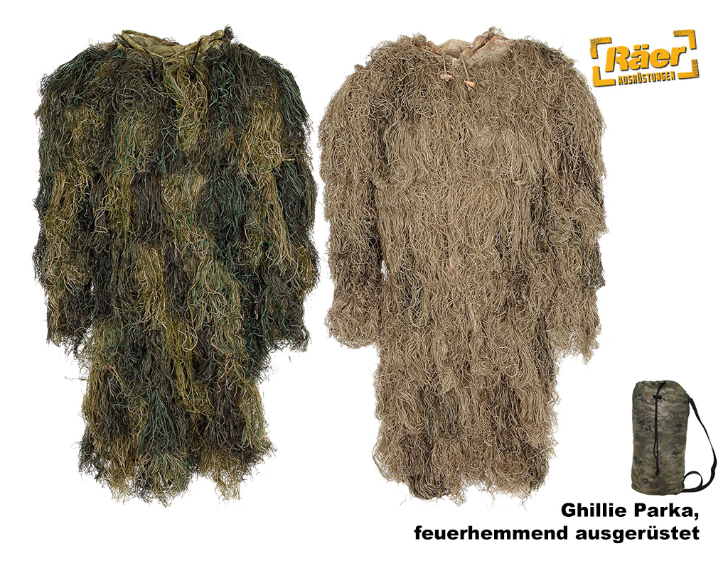 Ghillie Tarnparka, feuerhemmend ausgerüstet...   A