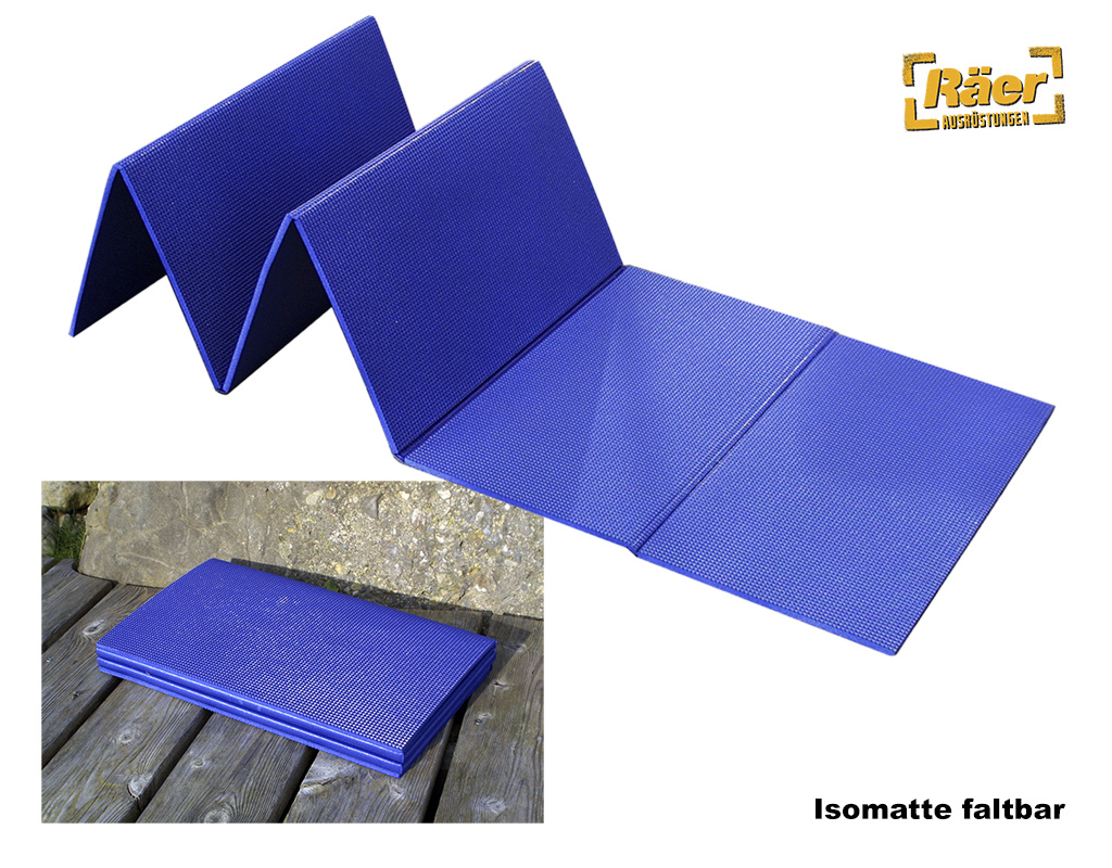 Isomatte faltbar, 1800 x 500 x 8 mm, blau    A
