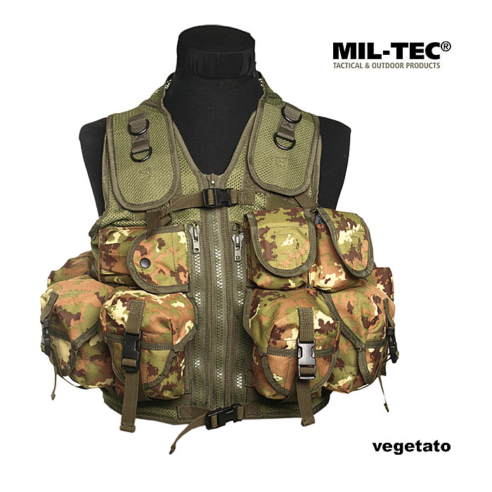 Mil-Tec Einsatzweste Tactical,  9 Taschen    A