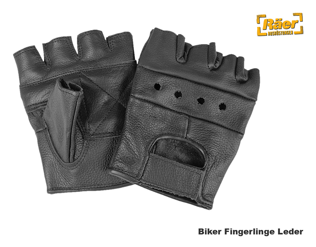 Biker Fingerlinge, Leder    A