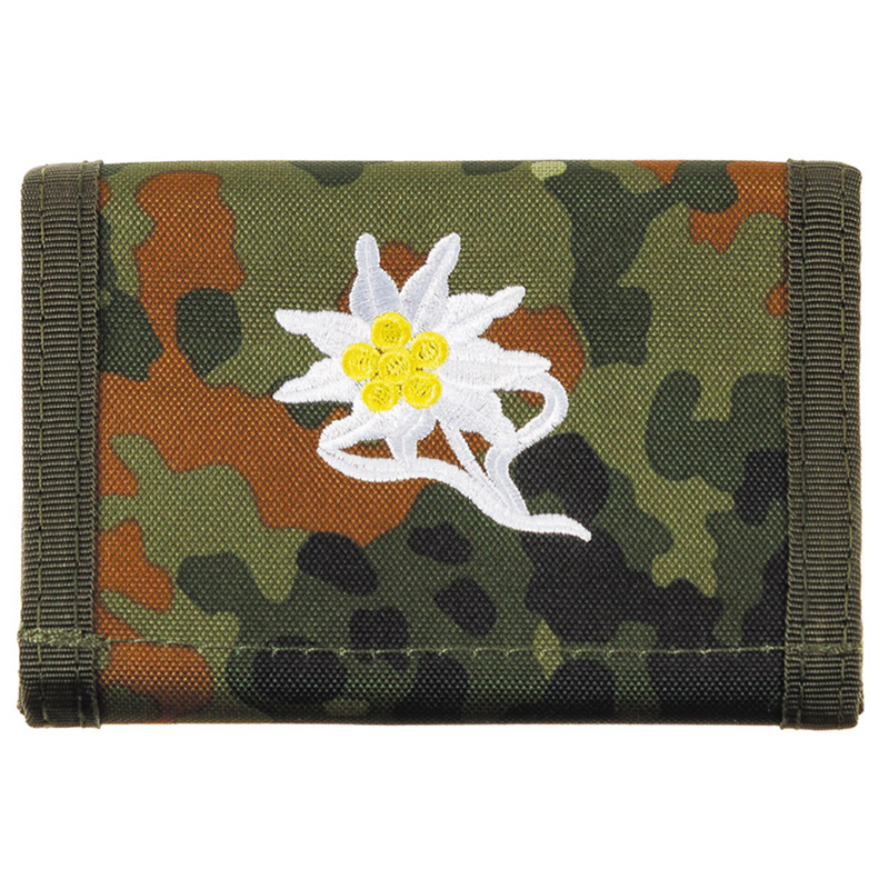 Geldbörse m. Barettabzeichen - BW-flecktarn    A