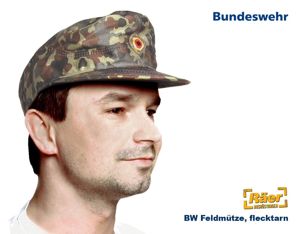 BW Feldmütze, flecktarn... B