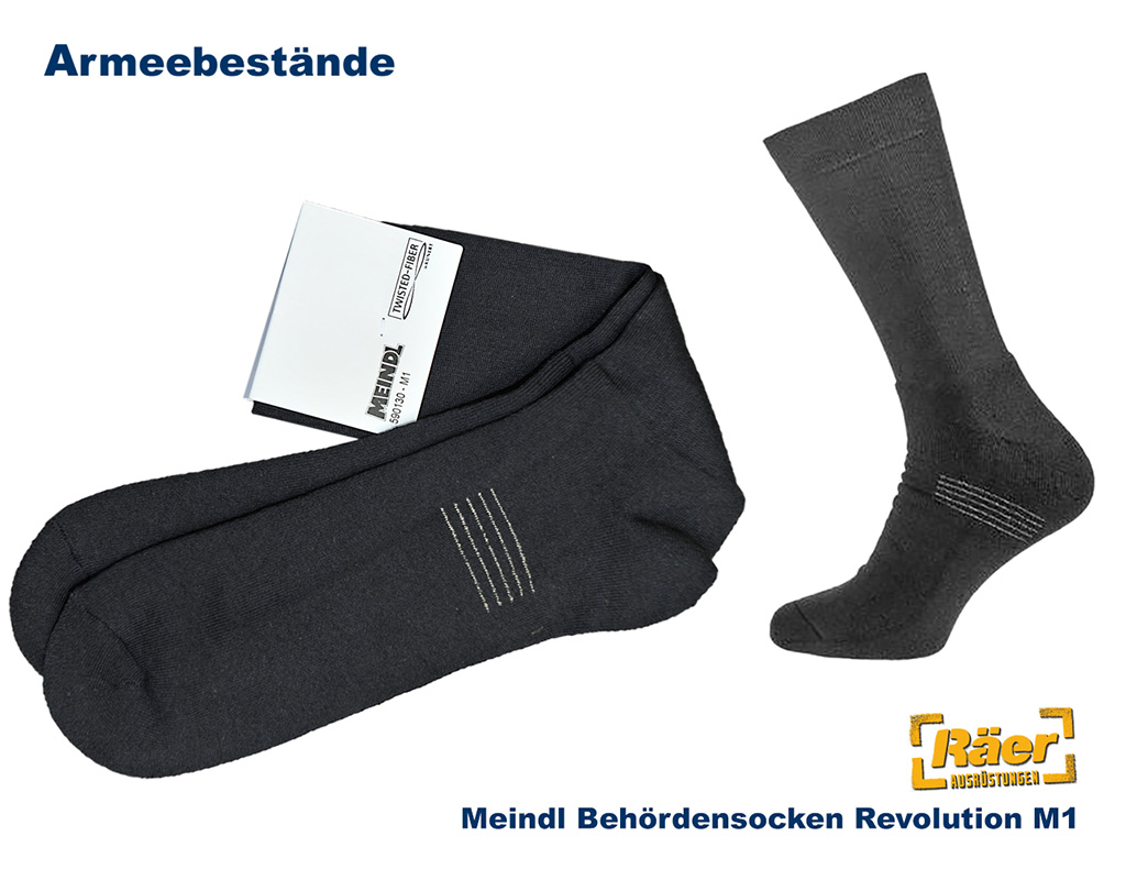 Meindl Behördensocken Revolution M1, schwarz    A